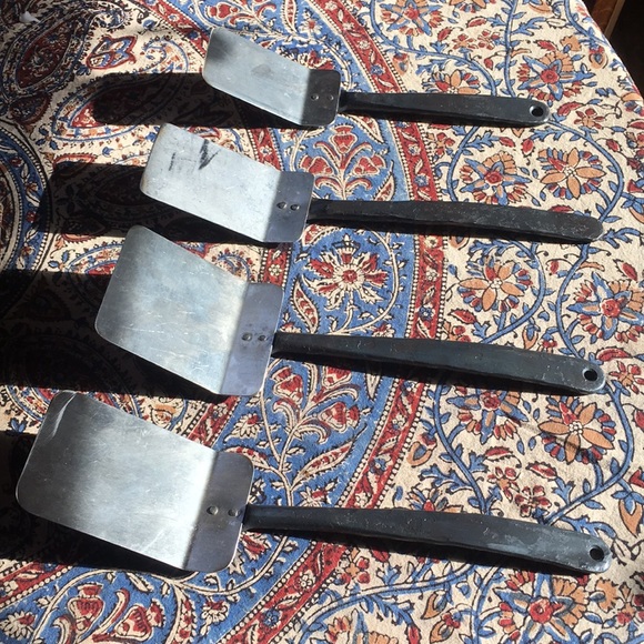 Hand forged spatulas.